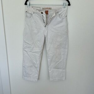 Christopher Blue white pants with slight blemish depicted